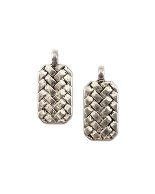 Pandantiv, argintiu antichizat, 24x11 mm (cod 11-169)