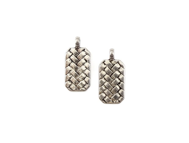 Pandantiv, argintiu antichizat, 24x11 mm (cod 11-169)