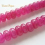 Agate siclam rondele aprox 8.5x5 mm