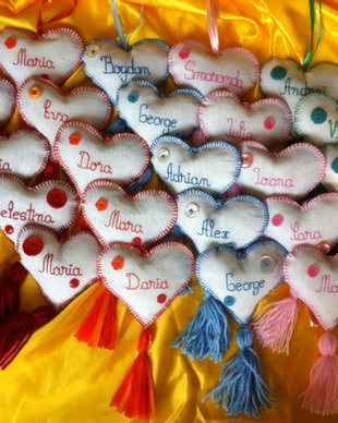 Pernute inimioara umplute cu lavanda, personalizate
