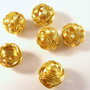6buc Margele sarma aurita 12mm - 2802