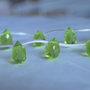 Briolete cristal, 8x12mm (1)
