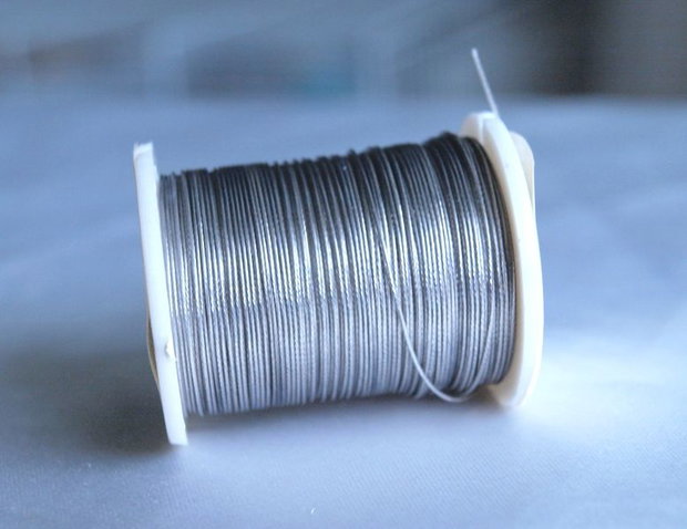 Sarma siliconata, tiger tail wire, 0.45mm (10)