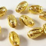 10buc Margele stardust aurii 10x6mm - 2803