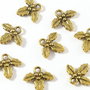 8buc Charm frunza vasc auriu - 2811
