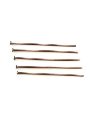 Ace cu cap, alama cu finisaj cupru antichizat, 30x0,7 mm – 10 buc (cod 14-12)