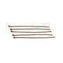 Ace cu bila, alama cu finisaj cupru antichizat, 35x0,6 mm – 10 buc (cod 14-13)