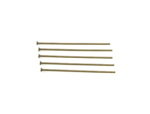 Ace cu cap, alama cu finisaj bronz, 35x0,7 mm – 10 buc (cod 14-15)