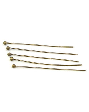 Ace cu bila, alama cu finisaj bronz, 35x0,5 mm – 10 buc (cod 14-16)