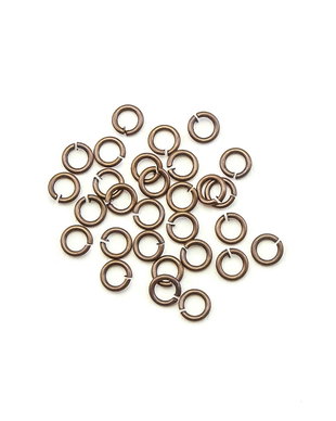 Zale finisaj cupru antichizat, 4 mm – 50 buc (cod 15-10)