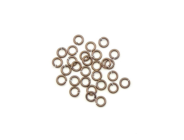 Zale finisaj cupru antichizat, 4 mm – 50 buc (cod 15-10)