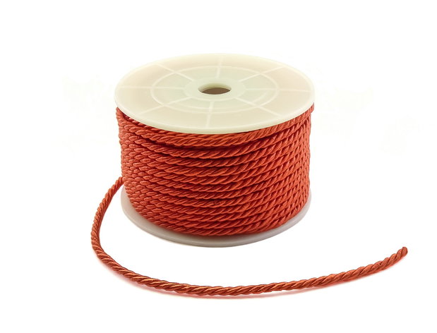 Snur Dacron rosu, 4 mm – 1 m (cod 17-59)