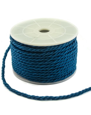 Snur Dacron albastru royal, 4 mm – 1 m (cod 17-61)