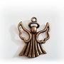 1b charm / pandantiv finisaj bronz , ingeras 26x21mm
