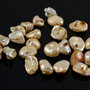 PE598 Perle Biwa aprox. 6-12mm galbui