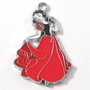 Charm Alba ca zapada pewter emailat - 2839