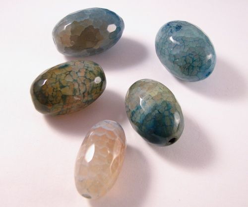 5buc Agate crackle fatetate - 2844