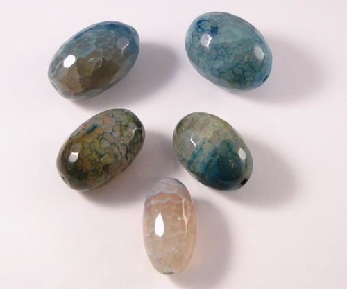 5buc Agate crackle fatetate - 2844