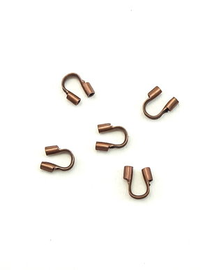 Protectie sarma, finisaj cupru antichizat, 5x4 mm – 2 buc (cod 12-34)