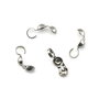 Cupa nod, finisaj argintiu inchis, 9x3,5 mm – 2 buc (cod 12-35)