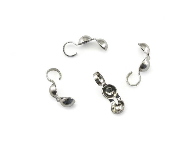 Cupa nod, finisaj argintiu inchis, 9x3,5 mm – 2 buc (cod 12-35)