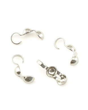 Cupa nod, finisaj argintiu, 9x3,5 mm – 2 buc (cod 12-36)