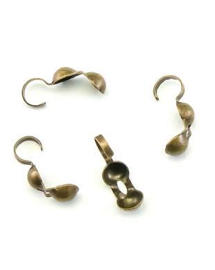 Cupa nod, finisaj bronz, 9x3,5 mm – 2 buc (cod 12-38)