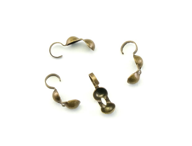Cupa nod, finisaj bronz, 9x3,5 mm – 2 buc (cod 12-38)