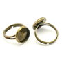 Baza inel reglabila, finisaj bronz, platou 12 mm (cod 3-58)