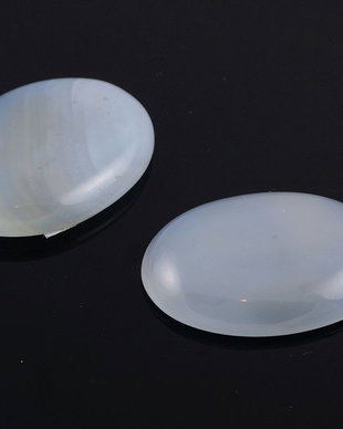 Cab8 Cabochon oval agata tenta albastruie 30x22.5mm