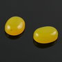 Cab20 Cabochon oval agata galbena cu tenta verzuie 10x8mm (2buc)