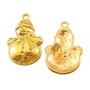 Charm om de zapada, finisaj auriu, 26x18 mm (cod 9-367)