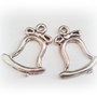 1b Charm / pandantiv placat argint, clopotel 29 x29mm