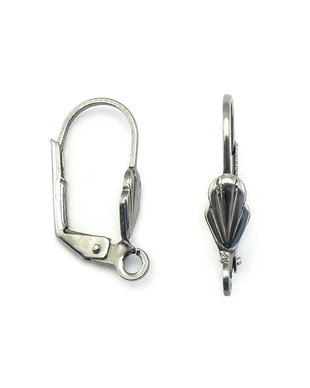 Tortite cercei tip leverback, otel inoxidabil, 20x10 mm (cod 4-48)