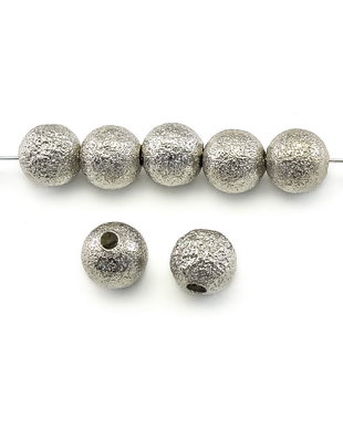 Distantier stardust, 8 mm, finisaj argintiu (cod 7-201)