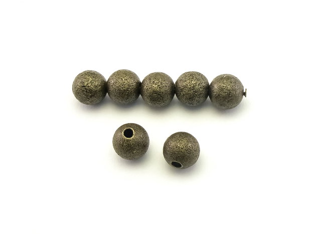 Distantier stardust, 8 mm, finisaj bronz (cod 7-203)
