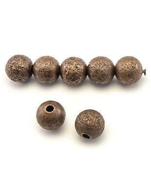 Distantier stardust, 8 mm, finisaj cupru antichizat (cod 7-204)