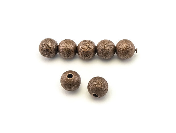 Distantier stardust, 8 mm, finisaj cupru antichizat (cod 7-204)