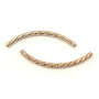 Distantier tubular, arcuit, finisaj cupru, 45x3 mm (cod 7-216)