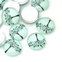 1b Cabochon sticla light green tree 12mm (ag 06)