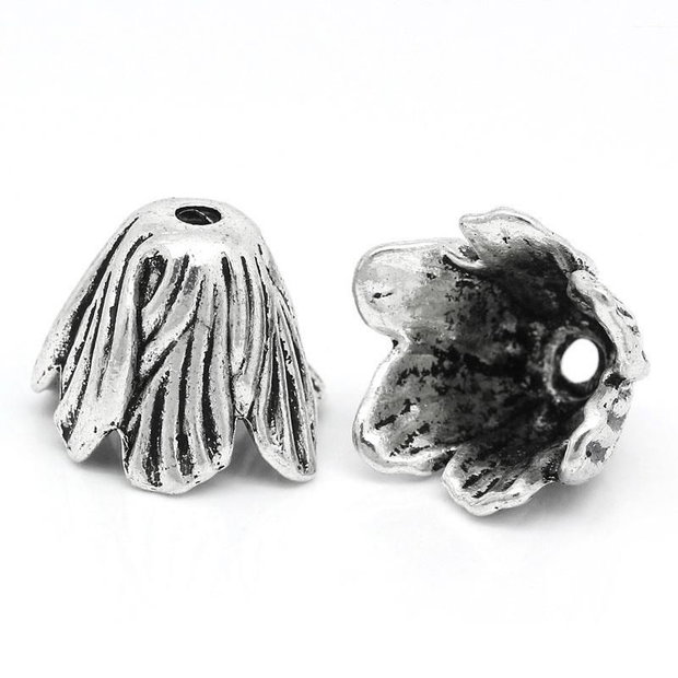 1b Element decorativ antique silver 20x18mm (spa 12 )