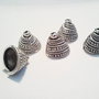 1b Element decorativ antique silver 14x 13mm (spa 13 )
