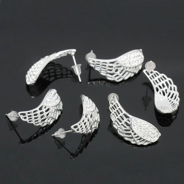 2b Tortite cercei placate argint 24 x14 mm (sp 66)