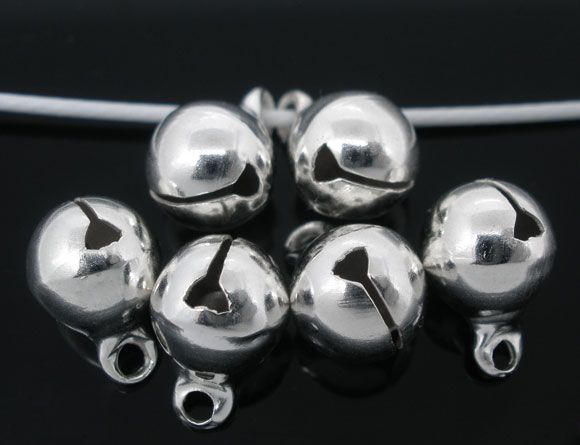 1b charm placat argint ''clopotel'' 8mm (SP0051)