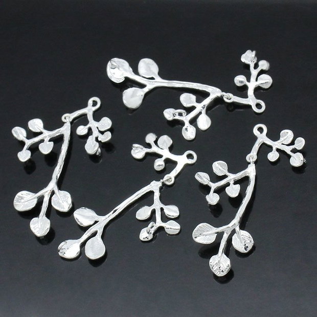 1b element decorativ cercei ,placat argint 32x22mm (sp 64)