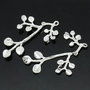 1b element decorativ cercei ,placat argint 32x22mm (sp 64)