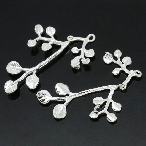 1b element decorativ cercei ,placat argint 32x22mm (sp 64)
