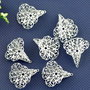 1b Element decorativ filigranat placat argint '' cala'' 28x24mm (sp 52)