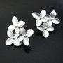 2b Tortite cercei placate argint 15 x14 mm (sp 55)