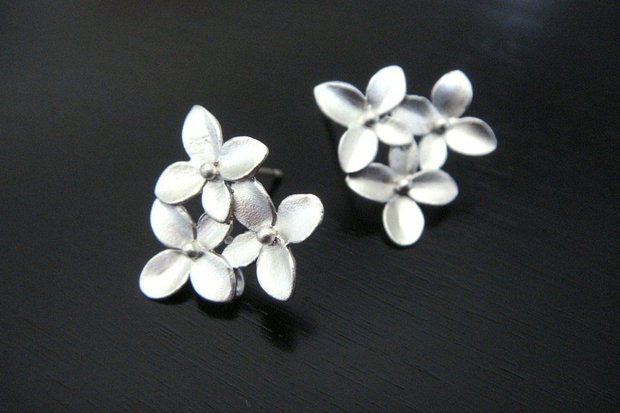 2b Tortite cercei placate argint 15 x14 mm (sp 55)